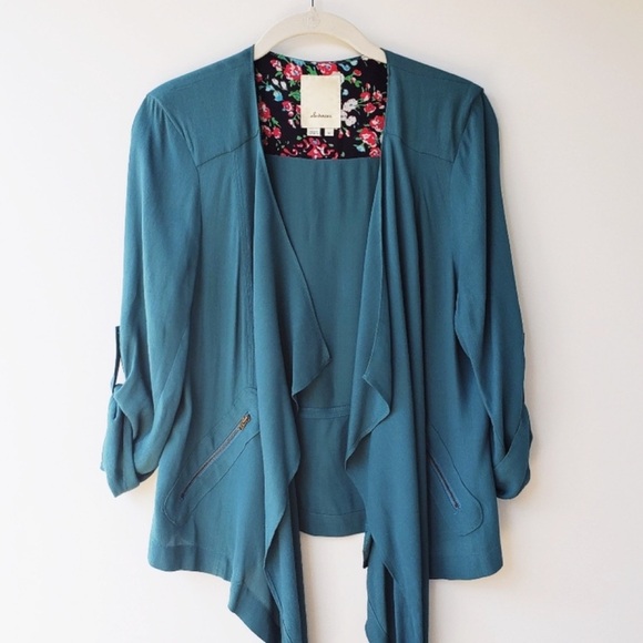 Elevenses Eldora Draped Open Blazer Jacket - Picture 13 of 13